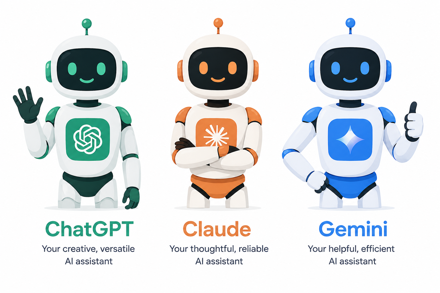 ChatGPT vs Claude vs Gemini