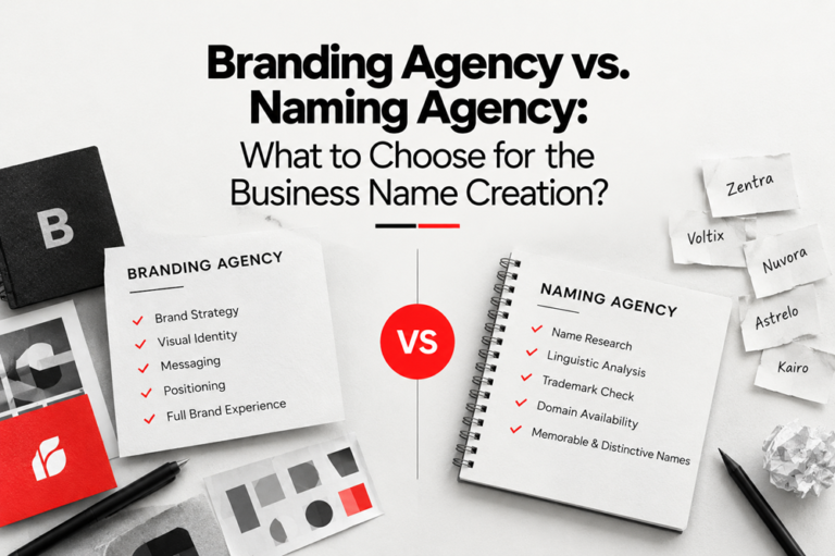 Branding Agency vs. Naming Agency: What to Choose for the Business Name Creation?
